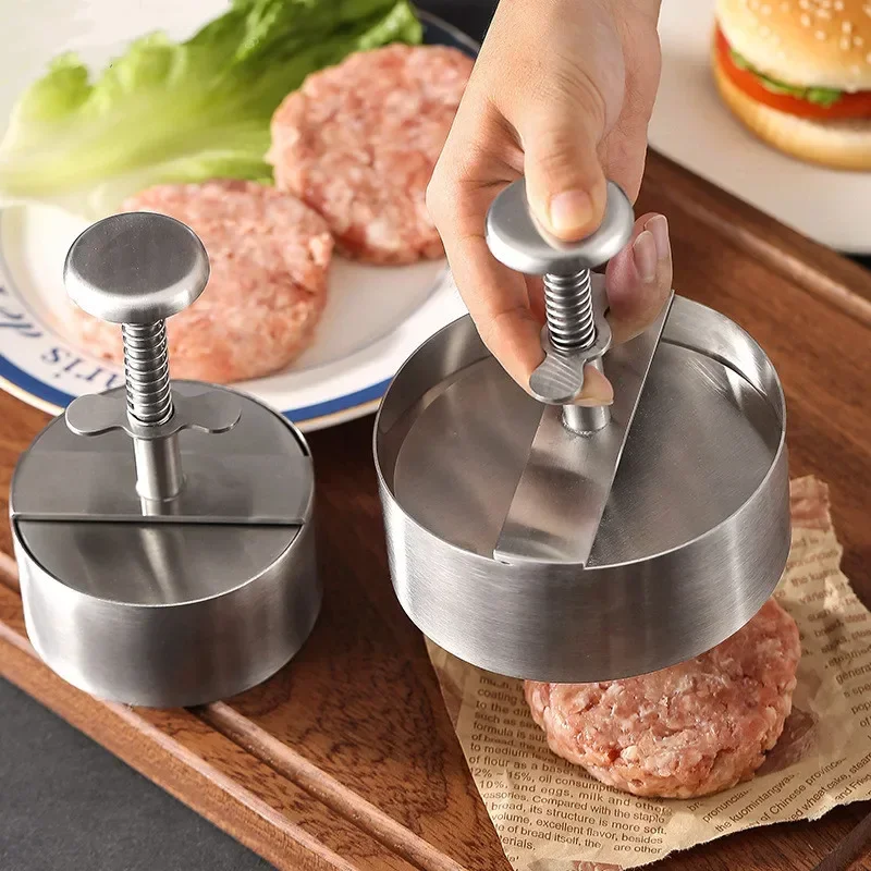 Meat Patty Maker Press Manual - Pressa per Hamburger in Acciaio Inossidabile