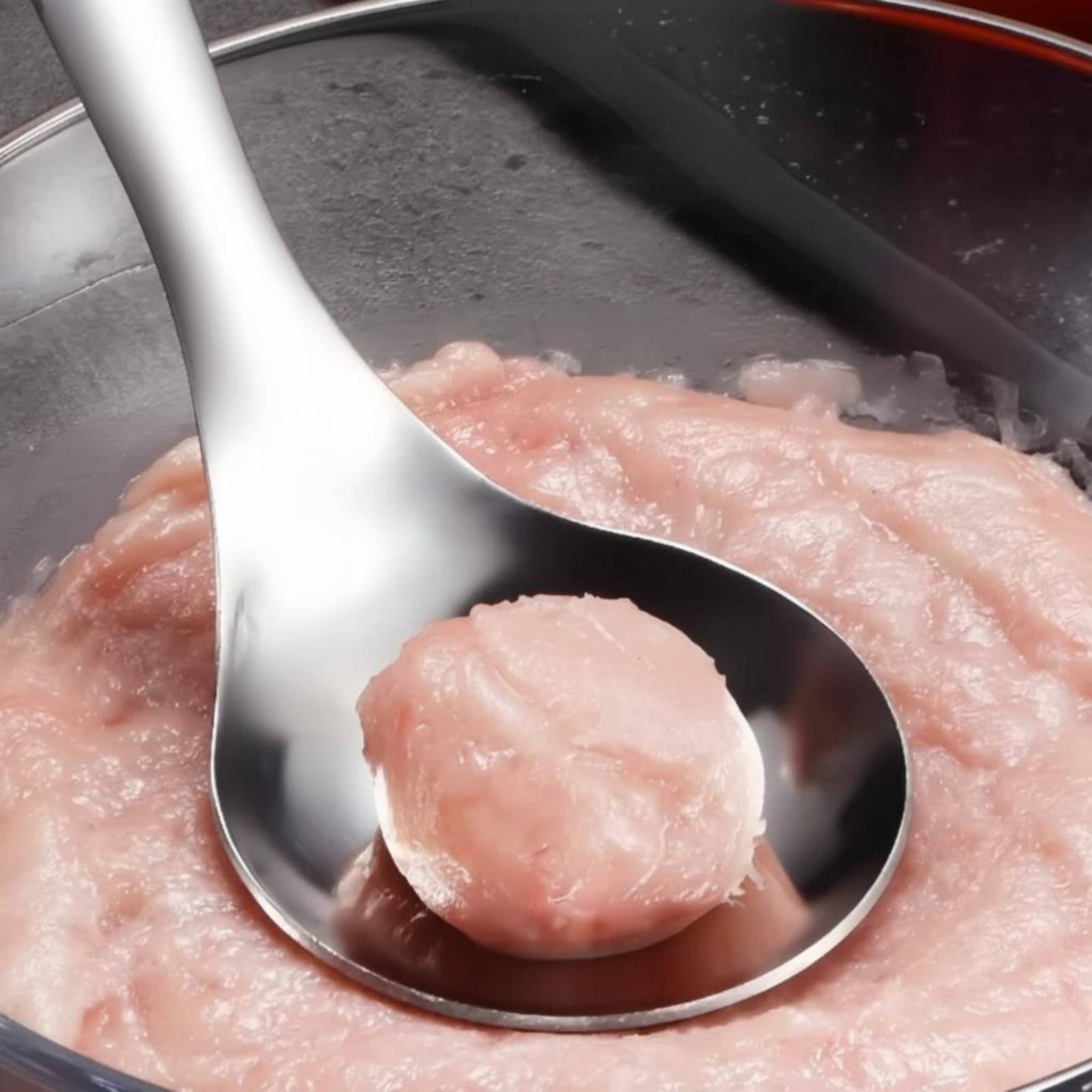 Meat Patty Maker Press Manual - Cucchiaio per Polpette in Acciaio Inox,