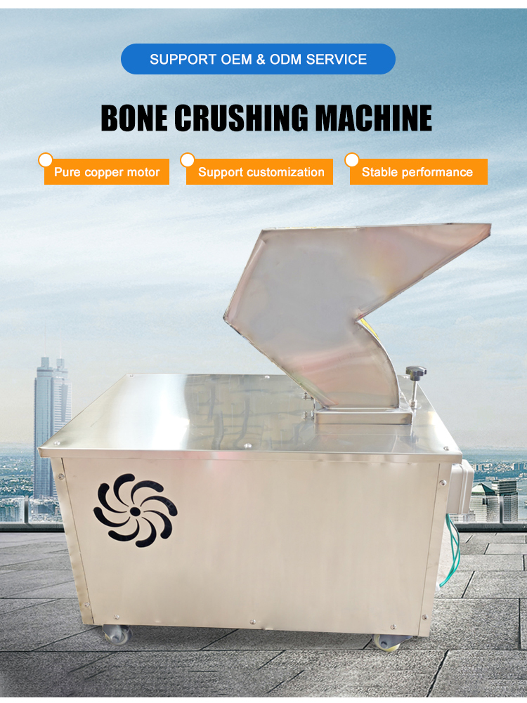 Bone Crusher Machine Commercial - Macchina Automatica ad Alta Efficienza per