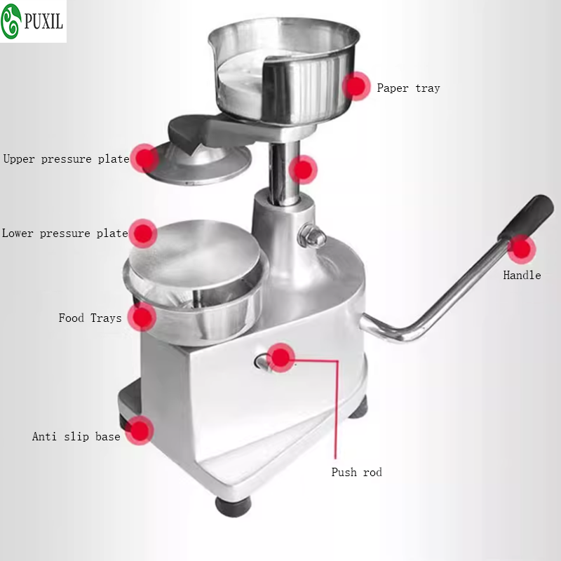 Meat Patty Maker Press Manual - Macchina per hamburger commerciale, macchina per