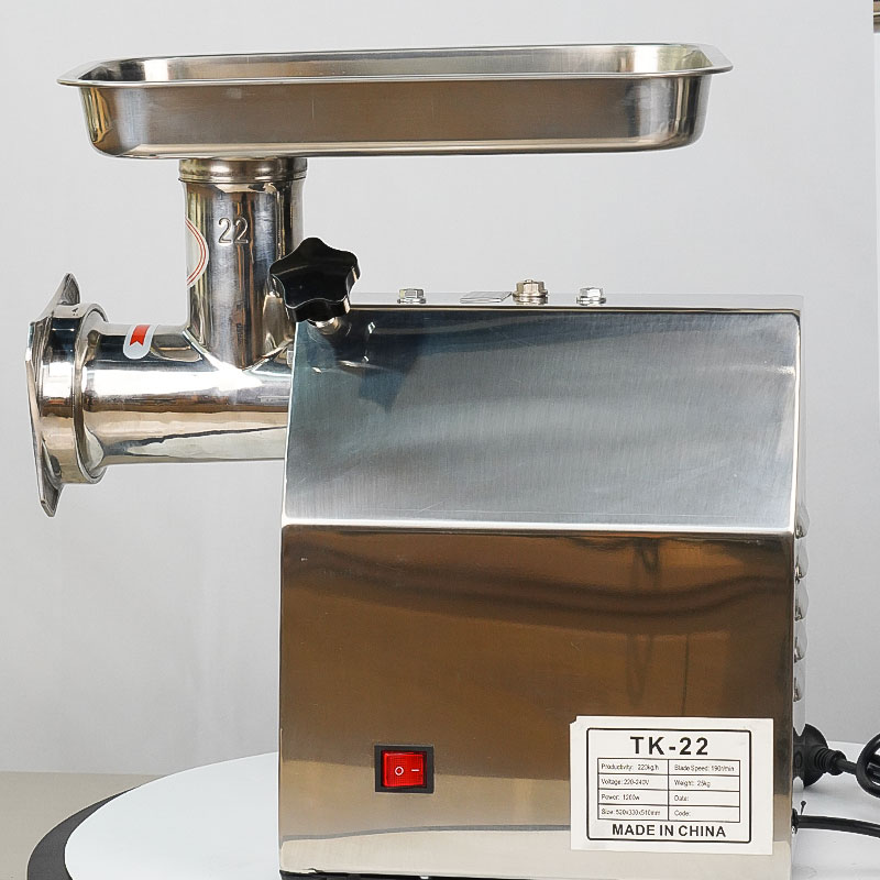 Heavy Duty Meat Grinder 22 - # Tritacarne Commerciale 22, 1100W, 210kg/h,