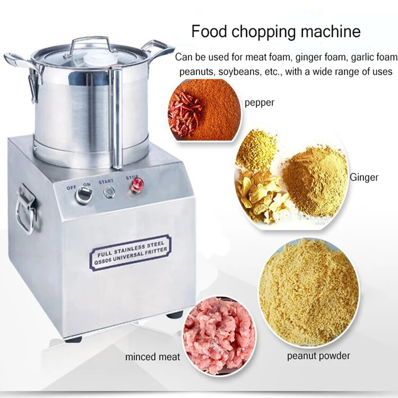 Commercial Bowl Chopper Meat - Tritatutto elettrico multifunzione per uso commerciale,