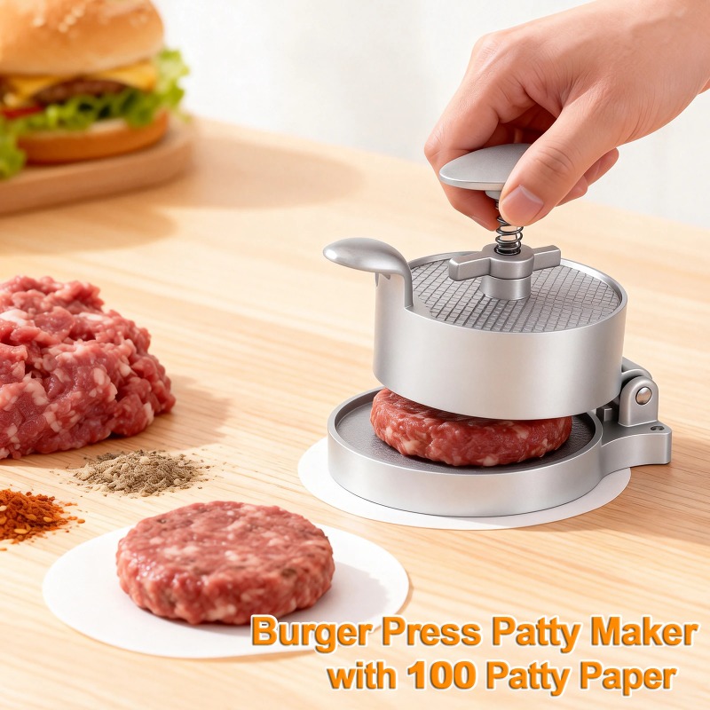 Meat Patty Maker Press Manual - Pressa Manuale per Hamburger con 100